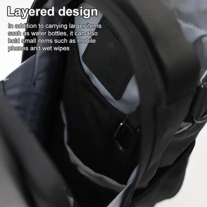 Large Capacity Magnetic Gym Bag with Phone Pocket and Water Bottle Pouch - Portable Accessories Organizer